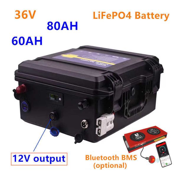 

36v lifepo4 6ah 80ah battery bms 36v lifepo4 60ah 80ah battery pack lithium iron phosphate battery with 10a charger