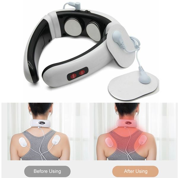 

other massage items electric pulse back and neck r far infrared with heat cervical relaxing device pain relief health care tool 221129