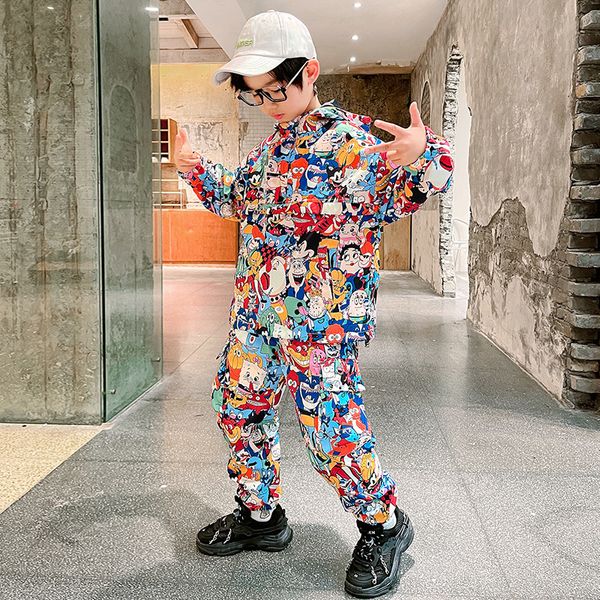 

clothing sets boy sets products from jacket stranger things kids clothes boys 221130, White