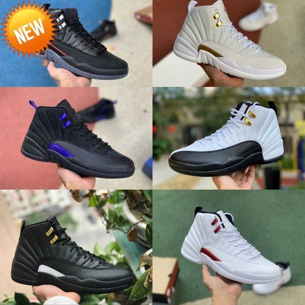 

basketball running shoes basketball shoes 2022 jumpman utility grind 12 12s mens high basketball shoes twist gold indigo flu game dark, Black
