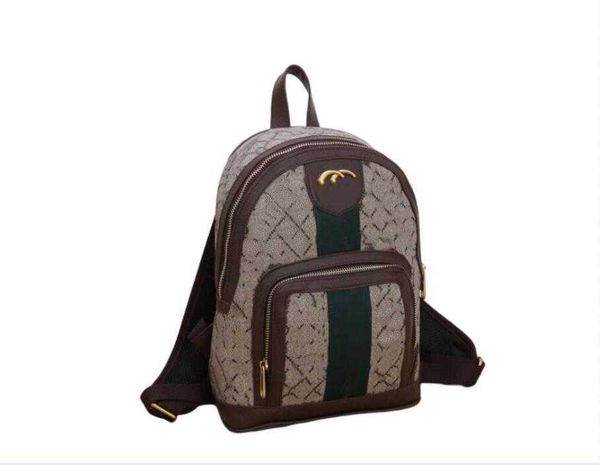 

classic backpack style designer totes lady vintage ophidia handbags shoulder straps bags letter zipper 30cm women plain interior compartment