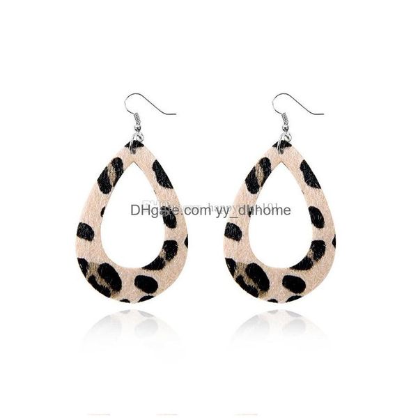 

dangle chandelier leopard pu leather earrings drop set for women statement dangle hook jewelry 15 styles choose delive dhs1l, Silver