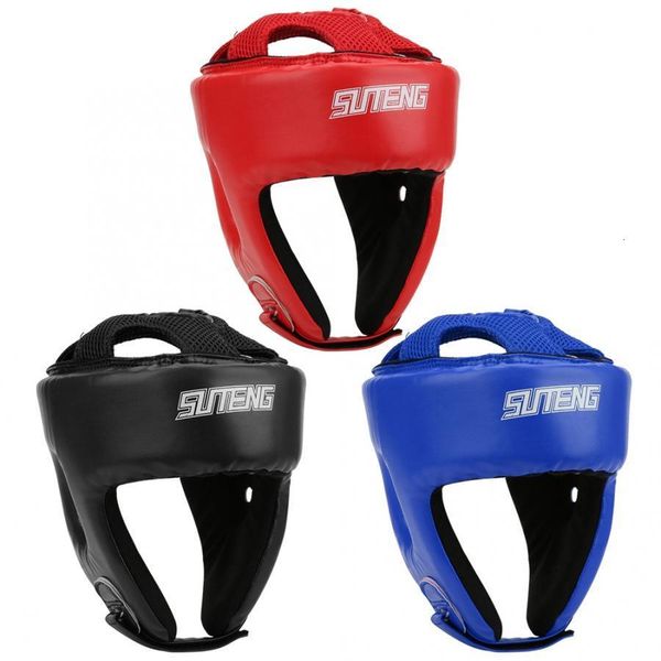 

protective gear kick boxing helmet pu leather men women karate head guard mma sanda kickboxing fight training protection 221130