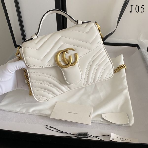 

designer bags handbag tote bag women fashion marmont classic cross body 2 g luxuries genuine leather with serial number 2022 new items