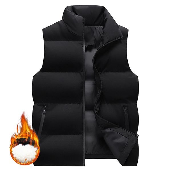 

mens vests sleeveless jacket men autumn warm jackets male winter casual waistcoat e homme brand clothing plus size 221130, Black;white