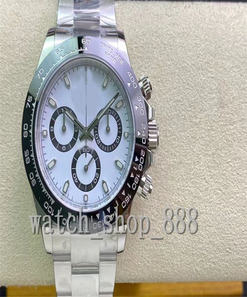 

clean maker mens watch cal.4130 movement ultra-thin 40mm x 12.5mm cosmograph 116500-0002 chronograph workin ceramic mechanical automatic wat, Slivery;brown