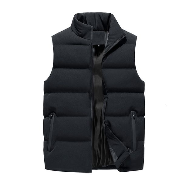 

mens vests jacket men autumn warm sleeveless jackets casual waistcoat male winter outwear e homme brand clothing 223 221130, Black;white