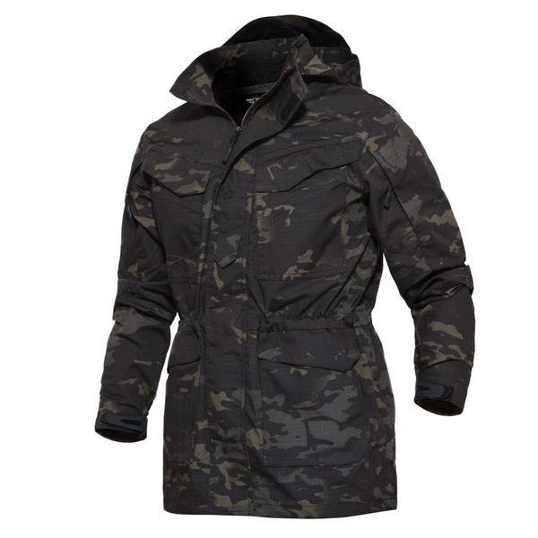 

men's jackets m65 uk us army clothes windbreaker military field mens winter/autumn waterproof flight pilot coat hoodie three colors 221, Black;brown