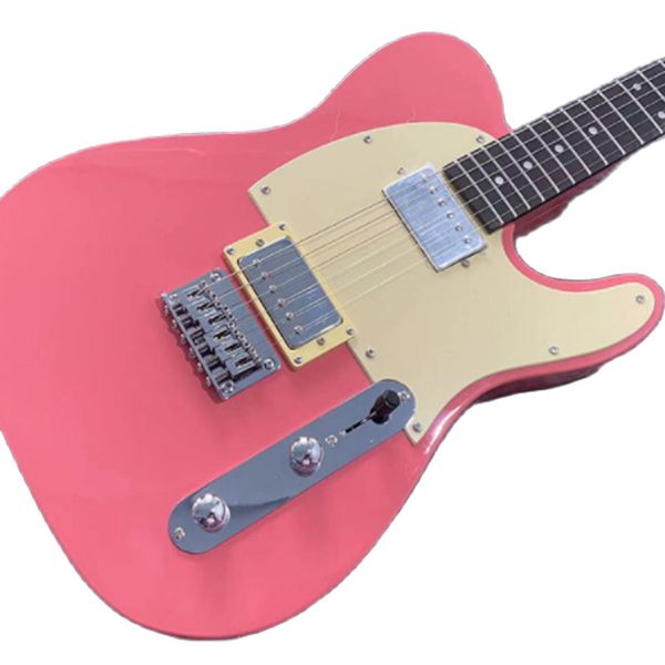 

lvychinese electric guitar t l pink color basswood body and maple neck 22 frets