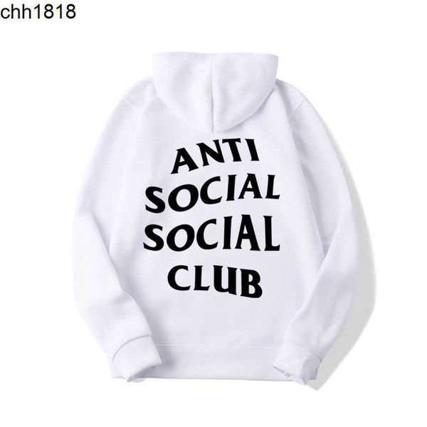 

brushed assc hoodie anti social club men's sweater, Black