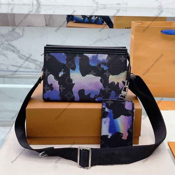 

luxurys designers zippy wallets pochette voyage handbag for mens womens graffiti leather bag ladies men wallet with coin purse pad file bags, Red;black