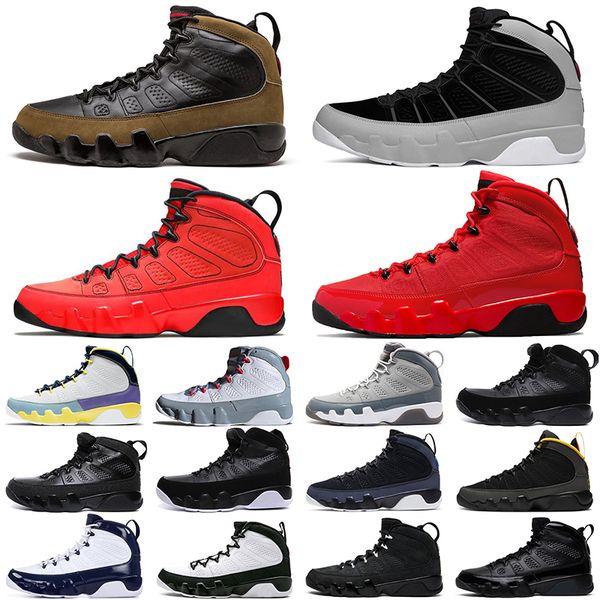 

designer 9 ix basketball shoes men particle grey chile red olive jumpman sneakers 9s women trainers university gold unc og space jam sports