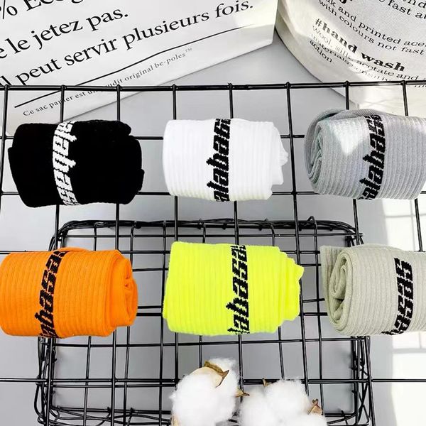 

sock designer socks runners luxury mens womens autumn and winter stockings fashion lettering patterns leg football basketball sports embroid, Black