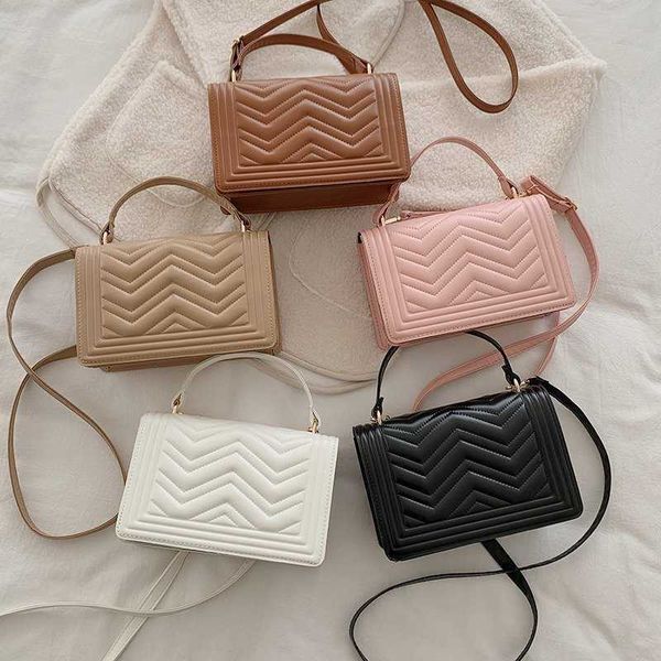 

design bag factory wholesale and retail bag women's spring new fashion flip embroidered thread small fragrance hand-held single shoulde