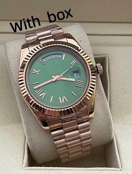 

zdr-montre de luxe 41mm mens womens watches 2813 automatic movement full stainless steel watch waterproof luminous mechanical, Slivery;brown