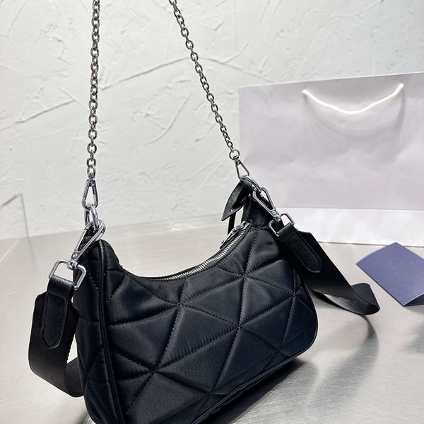 

re-nylon padded hobo bag leather bags for women laphandbag over the shoulder bags