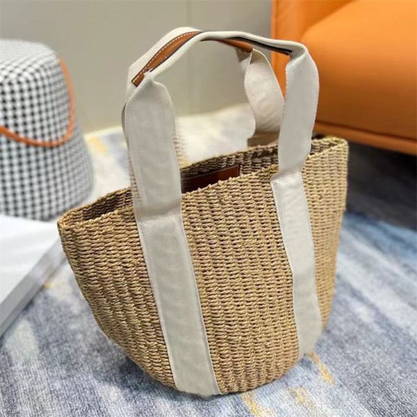

2022 new fashion women's beach bag spring and summer straw single room handbag
