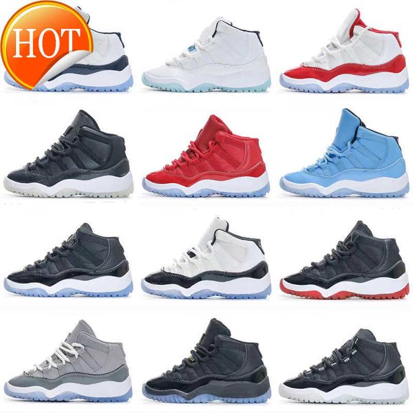 

mag basketball shoes 2022 jumpman 11 cherry 11s 25th anniversary kids baskeball shoes for toddlers boys girls children outdoor sports sneake, Black