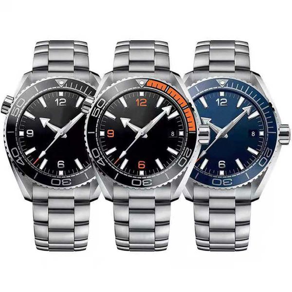 

watches luxury designer version ceramic bezel orologio diver automatic james bond 007 mechanical movement watch master 600m montre, Silver