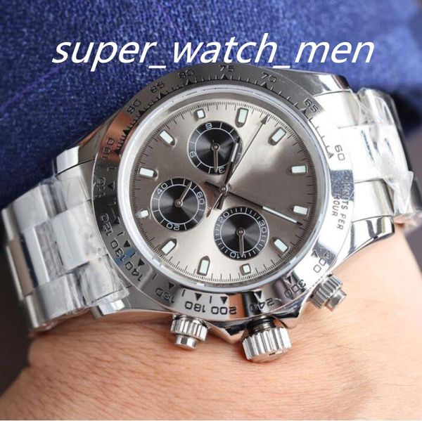

multicolor man watch stainless steel 904l cal.4130 movement 40mm cosmograph 116506 116520 116500 chronograph mechanical automatic watches wa, Slivery;brown