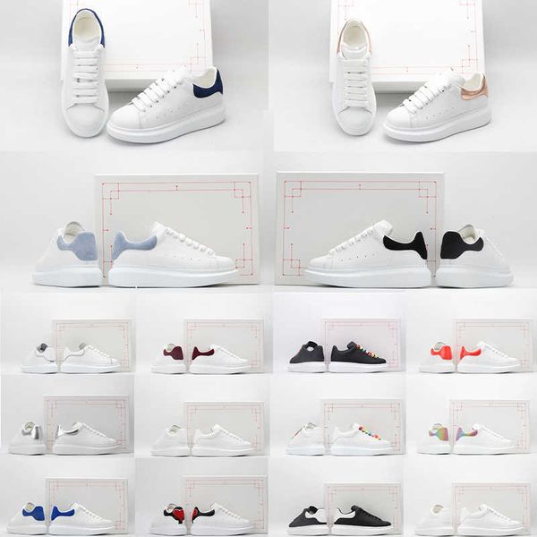 

ilikeshoes mc queens designer casual shoes woman shoe leather lace up men platform oversized sneakers white black mens womens luxury velvet