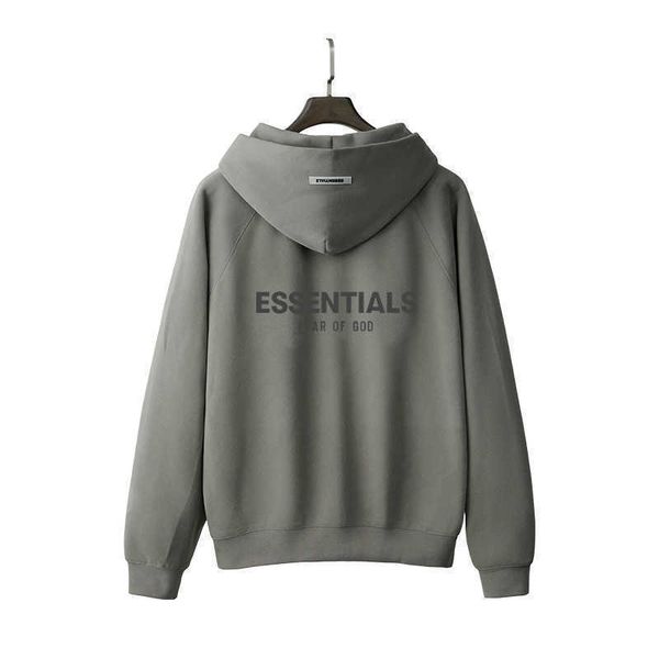 

men's and women's hoodies fall winter 2022 new fashion brand ess sweatshirts multi thread loose pullover for yh, Black