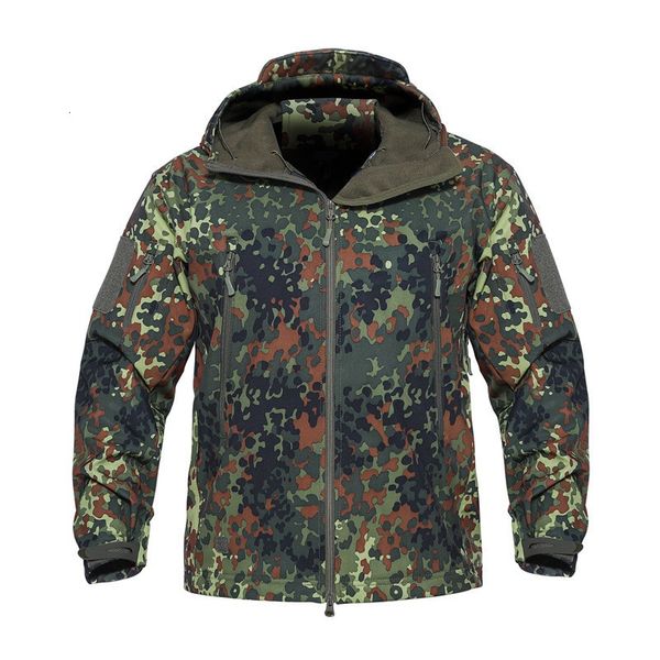 

men's jackets spring autumn military camo fleece jacket army tactical clothing multicam male camouflage windbreakers casual 221130, Black;brown
