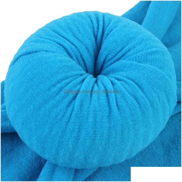 

headbands 22 colors baby headband headwear turban knotted bow hair accessories bands for girls toddler elastic head bandages born dr dhatn, Silver