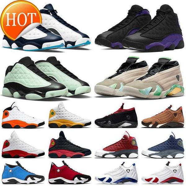 

basketball shoes court purple reverse bred starfish fortune winterized lipstick red flint 2022 jumpman 13 men 13s obsidian del sol, Black