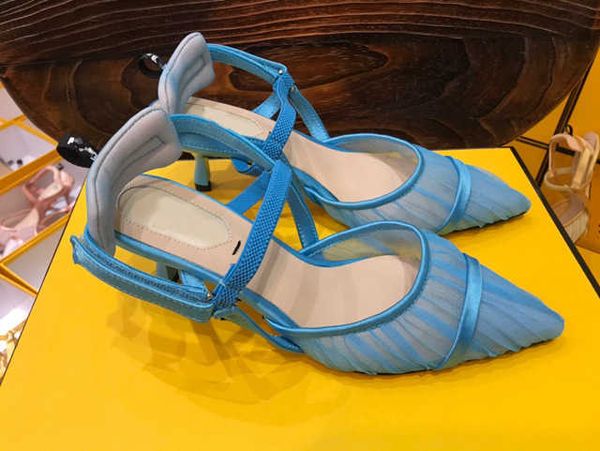 

brand casual shoes designer design spring and summer sandals in 2022 with style versatile pointy fairy style wrapped head shallow mouth thin, Black