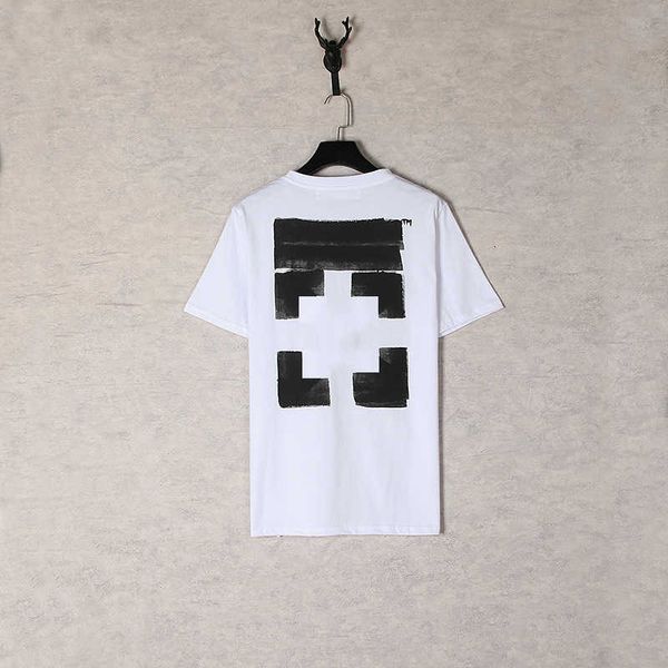 

off fashion cotton short sleeves t shirt mens tee graffiti inkjet print t-shirt casual back printing eu size, White;black