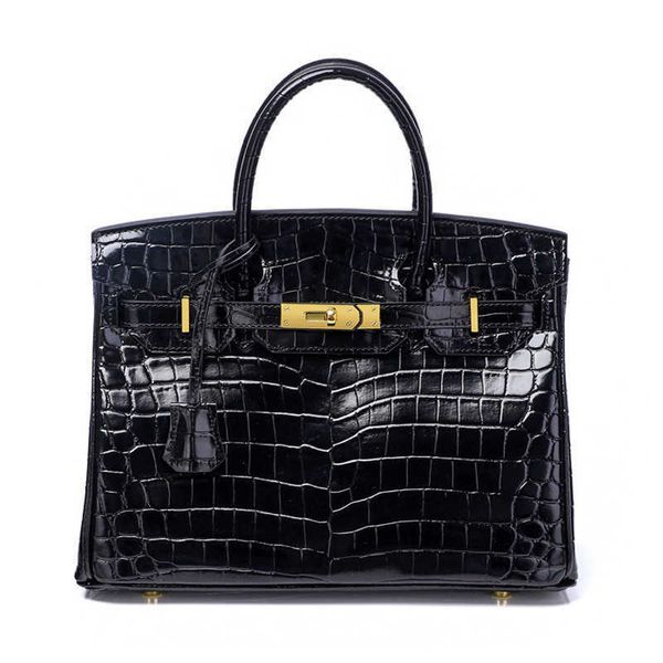 

herme birkins handbag crocodile leather totes designer brands handbags real one shoulder straddle cowhide women bag and fashion women's