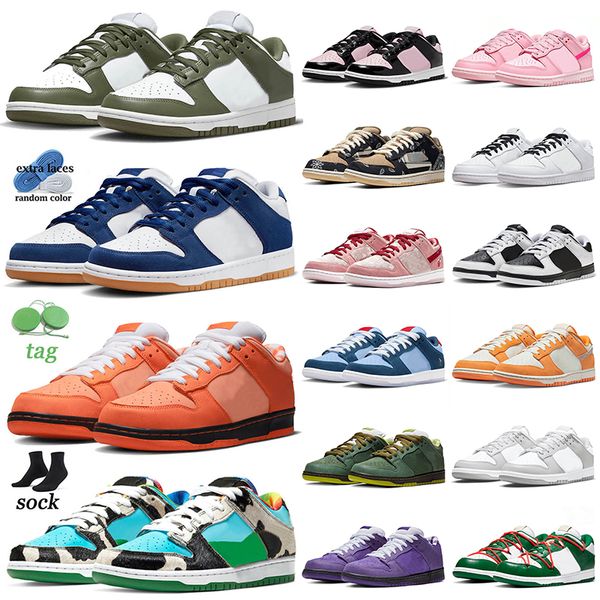 

fashion designer shoes casual low sneakers medium olive los angeles dodgers orange lobster chunky reverse panda black white safari kumquat t, White;red