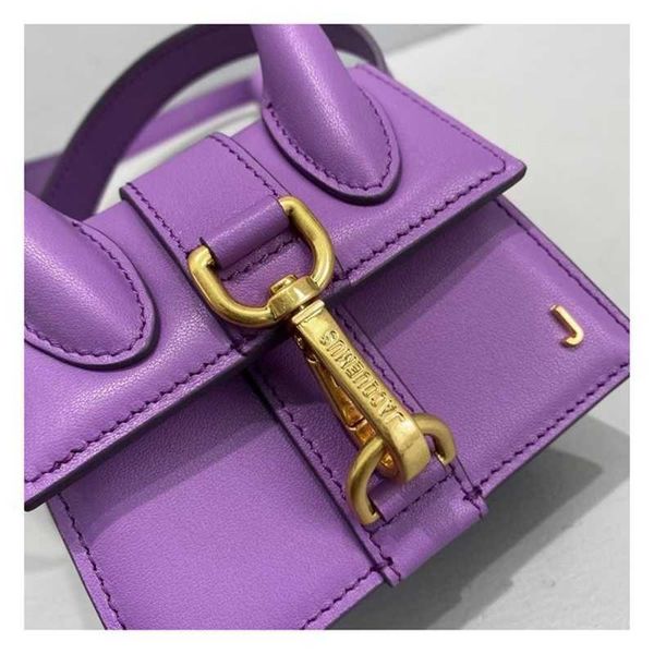 

classic luxury jacquem bags french minority designer high texture ins single shoulder messenger portable leather mini bag female 5alp