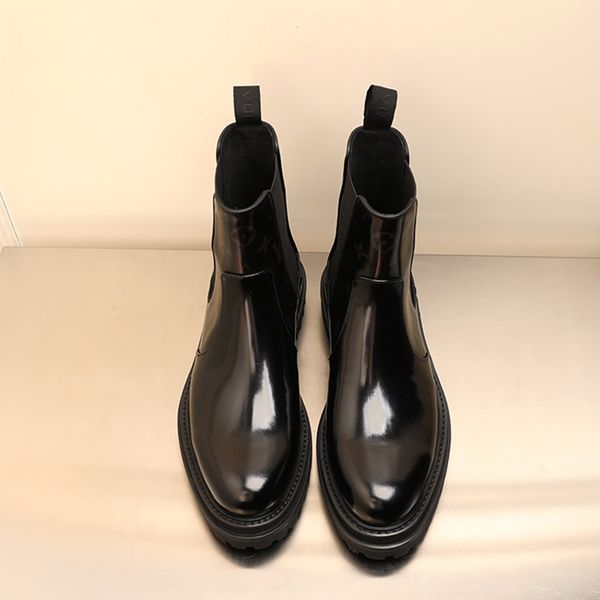 

2023 man designer boots land boots martin timber cowboy snow crafted black leather luxury high heel ankle for australia men booties size 39-