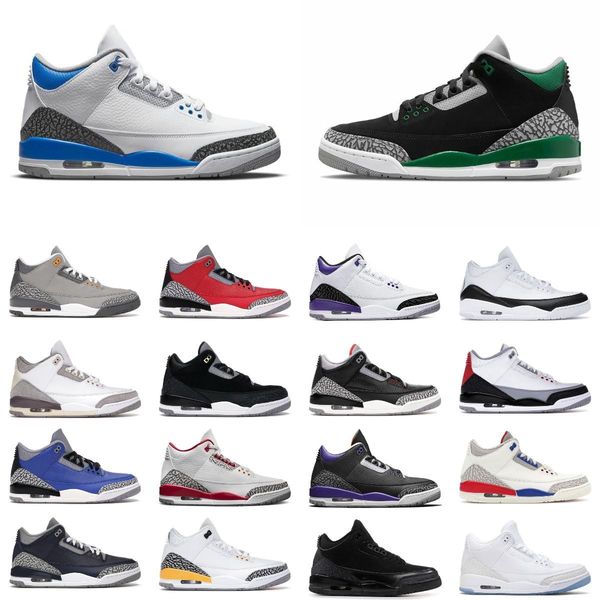 

new jumpman blue 3s basketball shoes 3 retro chlorophyll mens cool grey maniere unc fragment retro court purple green red black cement p auz