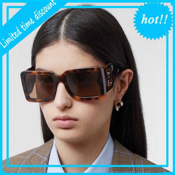 

luxury designer sunglasses family b's oversized frame plate men's net red b letter women's fashion be4312, White;black