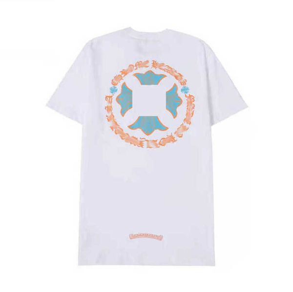 

men's luxury fashion t shirt brand tees men women sanskrit letter short sleeve horseshoe couple t-shirts designer polos tshirts cross, White;black