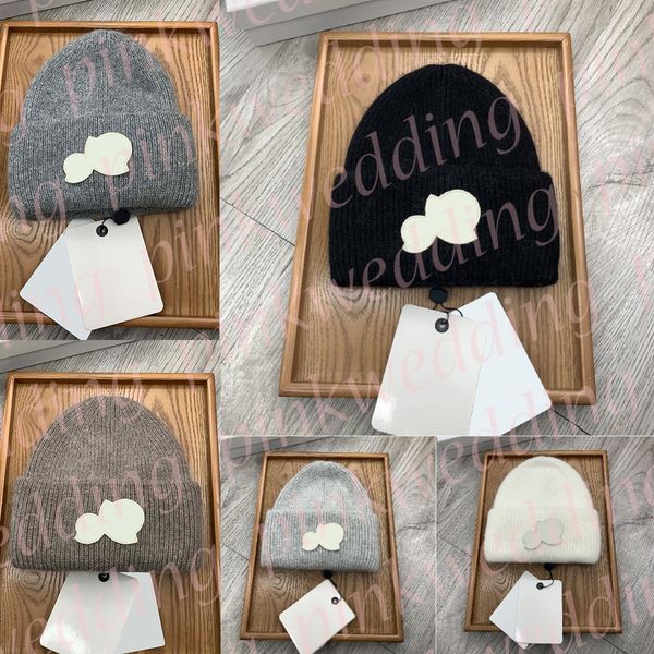 

designer wool hat women men knitted beanies fashion print thick warm skull caps bonnet, Blue;gray