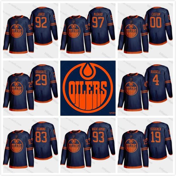 

2019-20 season edmonton oilers 18 97 mcdavid james neal hockey jersey leon draisaitl zack kassian darnell nurse oscar klefbom customize, Black;red