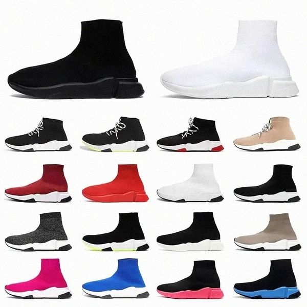 

casual shoes designer speed 2.0 socks shoe platform men mens woman shiny knit trainer runner sneaker master embossed womens sneakers