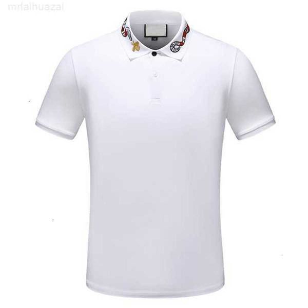 

mens polos luxury europe paris patchwork men tshirt fashion mens designer t shirt casual men clothes medusa cotton tee luxury polo0nqe, White;black