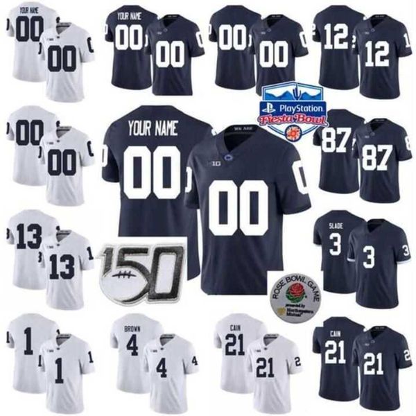 

ncaa penn state nittany football jersey sean clifford joey porter jr. pat freiermuth keyvone lee pj mustipher drew allar nicholas singleton, Black