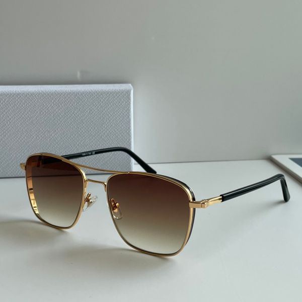 

square pilot sunglasses sunglass gold brown shaded men fashion sunnies shades uv400 eyewear with box, White;black