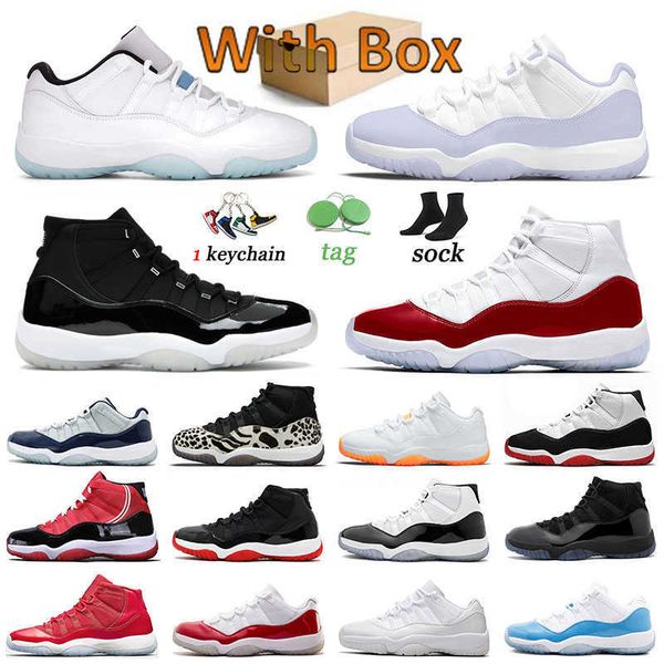 

jumpman 11 basketball shoes trainers sports sneaker low cherry cool animal instinct citrus concord legend blue space jam bred pure violet, Black
