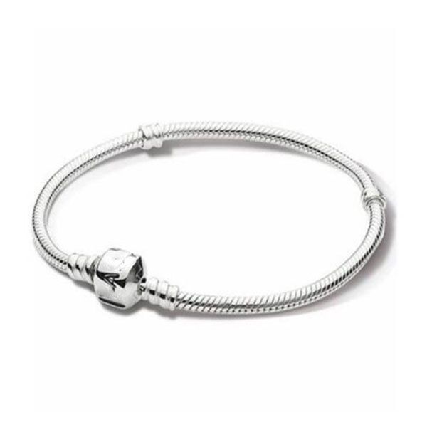 

pan family charm bracelets exquisite small crown simple versatile diy beaded basic chain ae539, Golden;silver