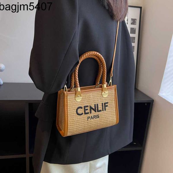 

design bag factory wholesale and retail summer straw woven small for women 2023 new fashion shoulder hand with advanced sense of style