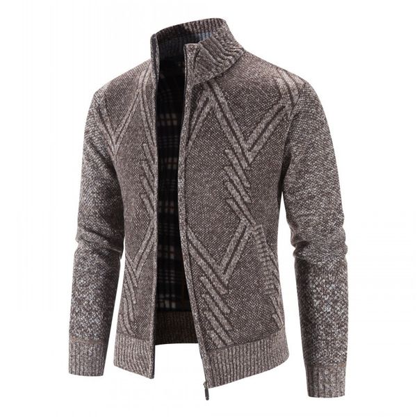

mens sweaters legible autumn winter warm zipper cardigan man casual knitwear sweater men 221130, White;black