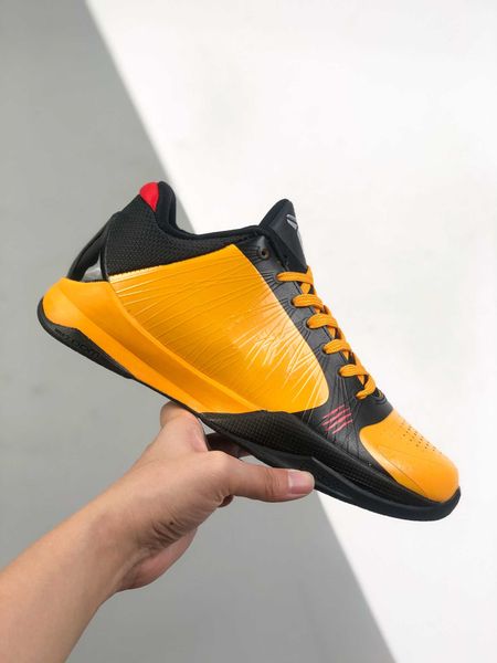 

flying warrior kobi shoes ad all hall of fame bruce lee yellow black antiskid shock-absorbing basketball shoe broken flower size36-46