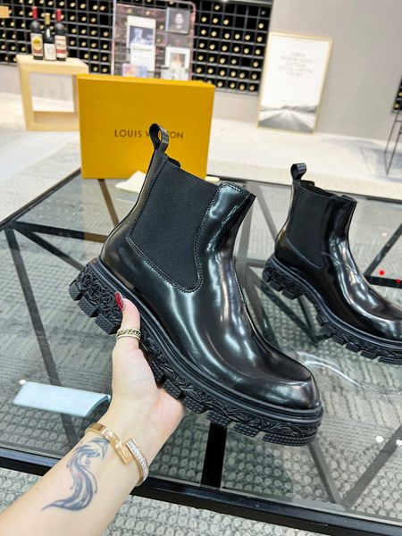 

2023 man martin boots for woman black genuine leather autumn winter new matte fashion wearing r men dress shoes size 39-45 -m039